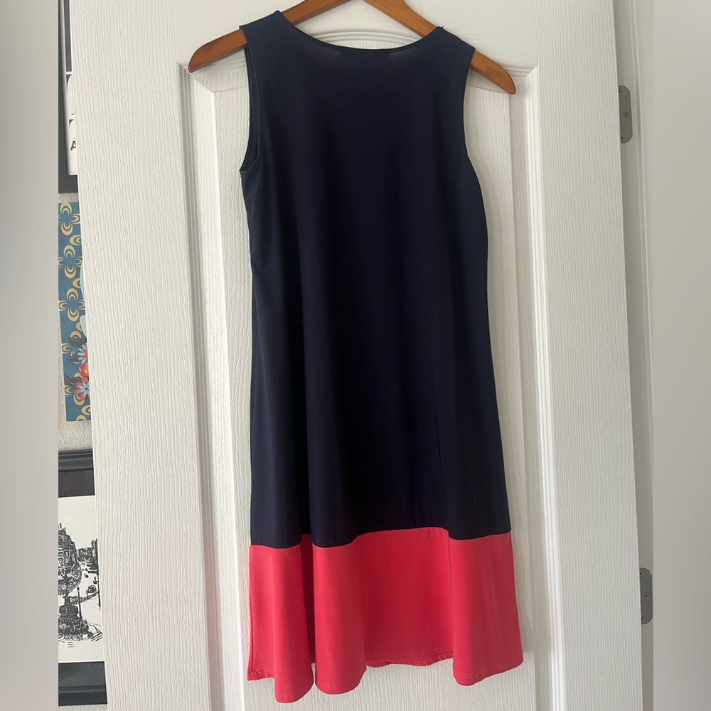 Nik and Nash Navy and coral dress small